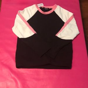 Black pink and white long sleeve shirt from kidpik